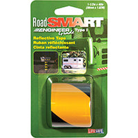 INCOM RE838 Reflective Tape, 40 in L, 1-1/2 in W, Black/Yellow