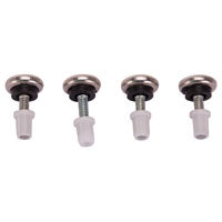 ProSource FE-S504-PS Furniture Glide, Plastic/Steel, Silver, Nickel Plated, 7/8 x 7/8 x 1-7/16 in Dimensions