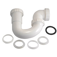 Danco 94005 Swivel P-Trap, 1-1/2 in, Slip, Plastic, White