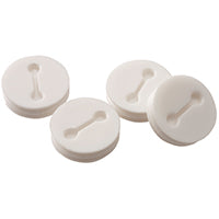 Hubbell Electrical Bell Outdoor 5269-6 1/2" NPT White Round Plastic Closure Plugs