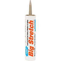 Big Stretch 10026 Acrylic Caulk, Slate Gray, -30 to 250 deg F, 10.5 oz Cartridge