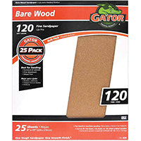 Gator 3275 Sanding Sheet, 11 in L, 9 in W, 120 Grit, Garnet Abrasive