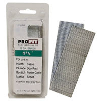 ProFIT 0718206 Finish Nail, 1-3/4 in L, 18 Gauge, Steel, Electro-Galvanized, Brad Head, Smooth Shank