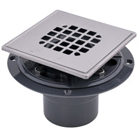 SHOWER DRAIN PVC W/STRAINER