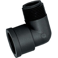 GREEN LEAF SE112P Street Pipe Elbow, 1-1/2 in, MPT x FPT, 90 deg Angle, Polypropylene