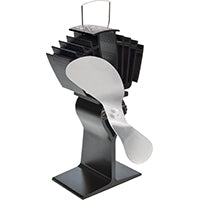 Ecofan AirMax, Classic Styled, Heat Powered Wood Stove Fan, 175 CFM, 812AMKBX, Large-Sized, 9" Blade, Nickel