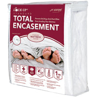 JT Eaton Lock-Up Twin Stretch-Knit Polyester Mattress Cover 83TWENC