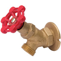 B & K 108-013 Heavy-Duty Sillcock Valve, 1/2 x 1/2 in Connection, FPT x Male Hose, 125 psi Pressure, Brass Body