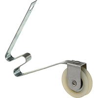 Prime-Line B 640 Adjustable Spring Tension Roller Assembly, 1 in Dia Roller, 1/4 in W Roller, Polyethylene Roller, Steel