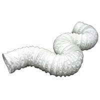 Lambro 218 Vent Hose, 4 in ID, 20 ft L, Vinyl, White