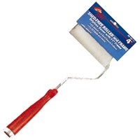 Linzer MT101-11 Mini Roller, 3/8 in Nap, Fabric Cover, Threaded Handle, 4 in L Roller
