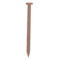 ProSource NTP-079-PS Panel Nail, 16D, 1 in L, Steel, Painted, Flat Head, Ring Shank, Oak, 171 lb