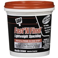 DAP 12141 Spackling Paste White, White, 1 pt Tub