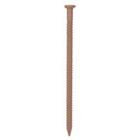 ProSource NTP-088-PS Panel Nail, 15D, 1-5/8 in L, Steel, Painted, Flat Head, Ring Shank, Oak, 171 lb