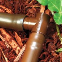 Rain Bird BE50/4PK Drip Irrigation Elbow, 1/2 in Connection, Barb, Plastic, Brown