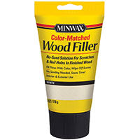 Minwax 448540000 Wood Filler, Solid, White, 6 oz Tube