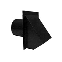 Master Flow WVA4BL Round Wall Vent, 4 in Duct