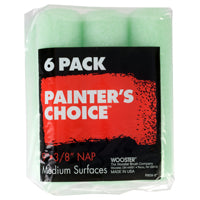 WOOSTER R959-9 Paint Roller Cover, 3/8 in Thick Nap, 9 in L, Knit Fabric Cover, Mint Green