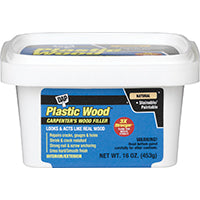 DAP Plastic Wood 00529 Wood Filler, Paste, Musty, Natural, 16 oz