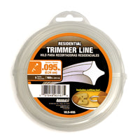 ARNOLD WLS-H95 Trimmer Line, 0.095 in Dia, 100 ft L, Nylon