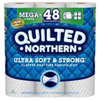 Quilted Northern 94443 Toilet Tissue, 3.8 x 4 in Sheet, 2-Ply, Paper