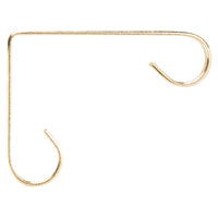 Landscapers Select GB0163L Planter Bracket, 4-1/4 L, Steel, Brass, Wall Mount Mounting