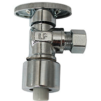 Plumb Pak PP2622POLF Stop Valve, 5/8 x 3/8 in Connection, Compression, Brass Body