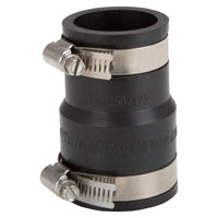 ProSource FC56-15125 Coupling, 1-1/2 x 1-1/4 in, PVC, Black