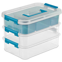 Sterilite 14138606 Tray Organizer, Clear, 10-5/8 in L, 7-1/4 in W, 7-3/4 in H