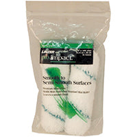 Linzer Pro Edge MR701-2 4 Mini Paint Roller Cover, 3/8 in Thick Nap, 4 in L, Microfiber Cover, Green/White