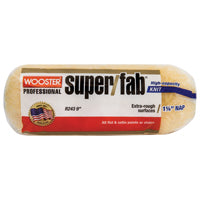 WOOSTER R243-9 Paint Roller Cover, 1-1/4 in Thick Nap, 9 in L, Knit Fabric Cover, Golden Yellow