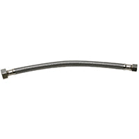 FLUIDMASTER B6F12 Water Supply Connector, 3/8 in, Compression, Polymer/Stainless Steel