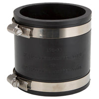ProSource FC56-33 Coupling, 3 in, PVC, Black