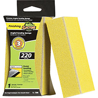 Gator 7306 Sanding Sponge, 5 in L, 3 in W, 220 Grit, Extra Fine, Aluminum Oxide Abrasive