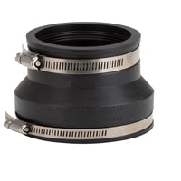 ProSource FC56-64 Coupling, 6 x 4 in, PVC, Black