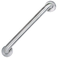 Boston Harbor SG01-01&0116 Grab Bar, 16 in L Bar, Stainless Steel, Wall Mounted Mounting