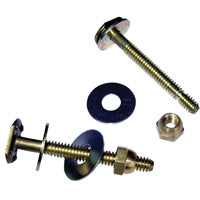Oatey 90104 Toilet Closet Bolt, Brass