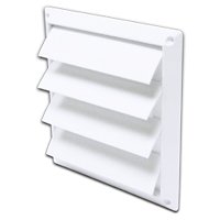 Lambro 361W Louvered Vent, Plastic