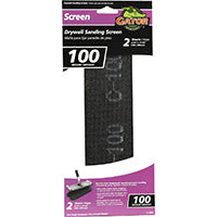 Gator 4008 Sandscreen, 11-1/4 in L, 4-1/4 in W, 100 Grit, Medium, Silicon Carbide Abrasive