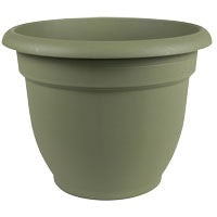 Bloem 20-56416 Self-Watering Planter, 16 in Dia, 17-3/4 in W, Round, Plastic, Living Green