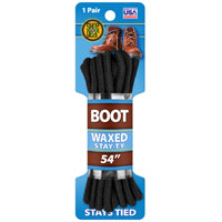 Shoe Gear 1N311-34 Boot Lace, Round, Black, 54 in L