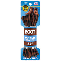 Shoe Gear 1N311-14 Boot Lace, Round, Black/Brown, 54 in L