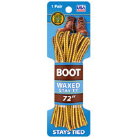 Shoe Gear 1N311-02 Boot Lace, Round, Brown/Gold, 72 in L