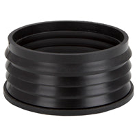 ProSource 44U-405 Hub Donut, 4 in, Compression, PVC, Black