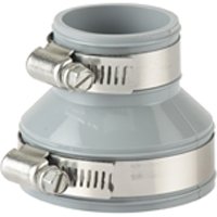 ProSource DTC-150 Drain Trap Connector, 1-1/2 x1-1/4 in, PVC, Gray