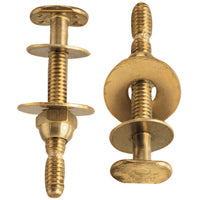 Plumb Pak PP830-49 Bolt Set, Snap-Off, Brass