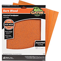 Gator 4461 Sanding Sheet, 11 in L, 9 in W, Garnet Abrasive, Paper Backing
