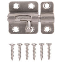 ProSource SS-B02-PS Barrel Bolt, 0.31 Dia in Bolt Head, 2 in L Bolt, Stainless Steel, Stainless Steel