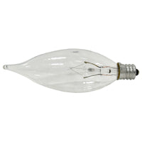 Sylvania 13448 Incandescent Lamp, 15 W, B10 Lamp, Candelabra Lamp Base, 65 Lumens, 2850 K Color Temp