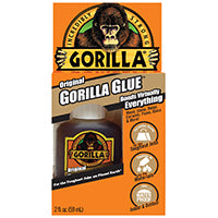 Gorilla 5000201 Glue, Brown, 2 oz Bottle